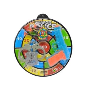 Set policia con blanco , esposas y placa. Blister 523