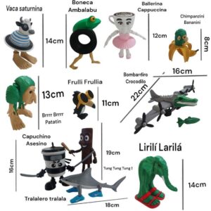 Muñecos Virales Brainrot.Hay más modelos. Consulte