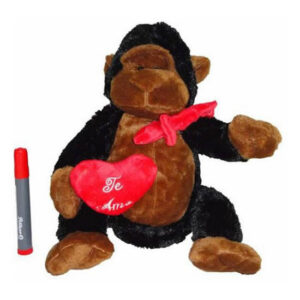 Orangután con corazón de 28 cm.