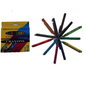 Crayones x12 corto caja 10x10cm