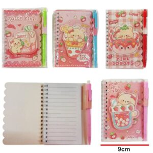 Libreta oso con boligrafo