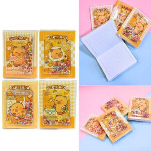 Libreta capivara con confeti 016. 90 hojas rayadas