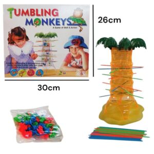 Juego de equilibrio. Tumbling Monkeys. 1516.  Dinámica similar al Monky loco.