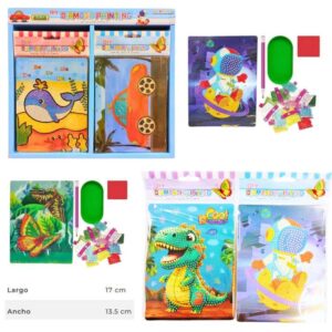 Lamina con diamantes 1003. Modelos varios con diamantes para pegar en la imagen.