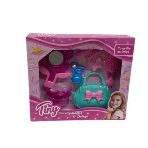 Set belleza tiny caja con accesorios y carterita
