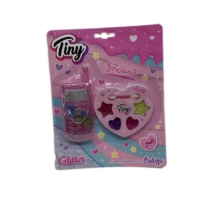 Maquillaje con celular glitter