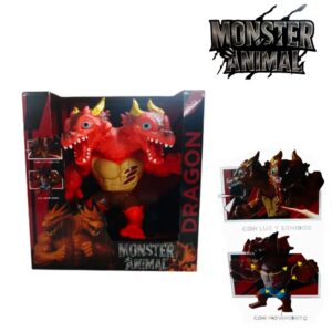 Dragon 2 cabezas con luz, sonido y movimiento 77080