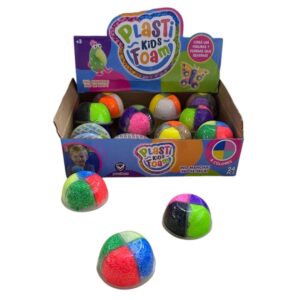 Masa foam en pote 6cm  con 4 colores