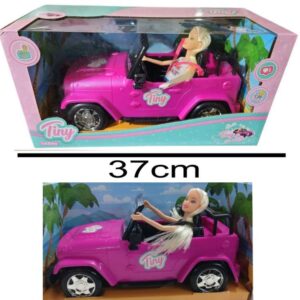 Muñeca Tiny con jeep