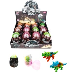 Huevo con dinosaurio para armar de 9cm