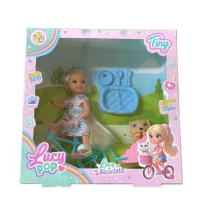 Muñeca Lucy con bici