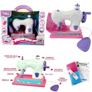 Maquina de coser Tiny 76895. Trae accesorios y pedal. A pilas.