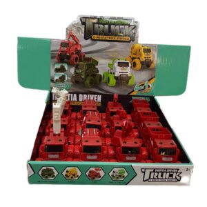 Camion bombero con ruedas de goma 9cm largo x 7cm alt.
