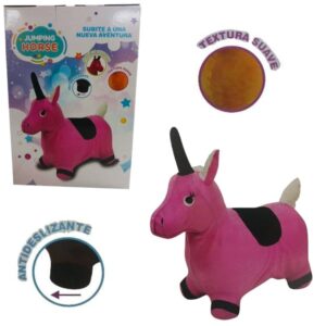 Saltarín 76921 Unicornio. Con cobertura de tela