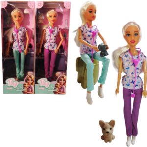 Muñeca Tiny Veterinaria con un perrito 76632