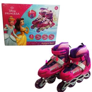 Rollers 3 en 1 princesas. Ruedas con luces . Diferentes tamaños . Cambia las ruedas de posición.