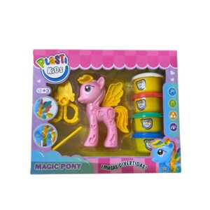 Masa Magic Pony con accesorios 4 colores de masa