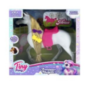 Caballo Tiny con cepillo y accesorios Caja 27cm x 27cm