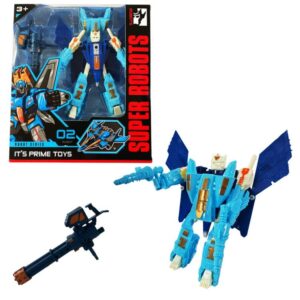 Transformable con arma 165. Caja 28cm x 24cm