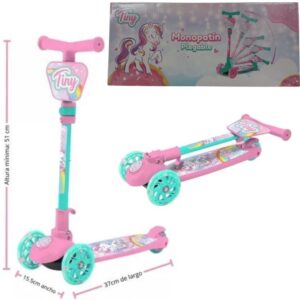 Monopatin 3 ruedas invertidas Tiny. Con luz en las ruedas delanteras