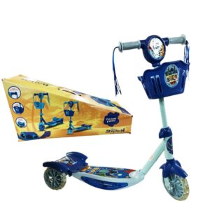 Monopatin 3 ruedas con luces , sonido y canasto Stitch. Soporta 35kg