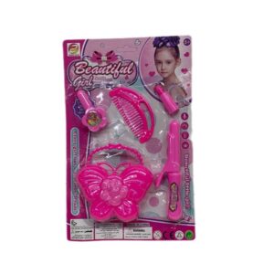 Set belleza c/cartera y planchita. Blister 27x17cm