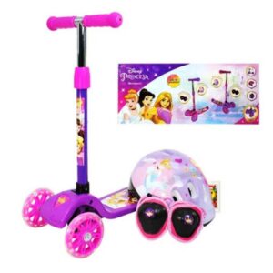 Monopatin 3 ruedas invertidas con kit princesas.Soporta 35 kg