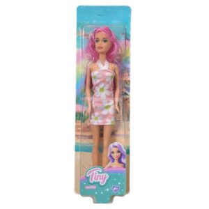 Muñeca tiny Pelo color y zapatillas