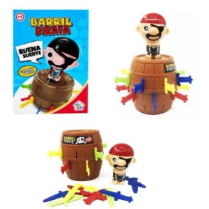 Juego Barril pirata chico 75649. Caja 19cm x 14cm.