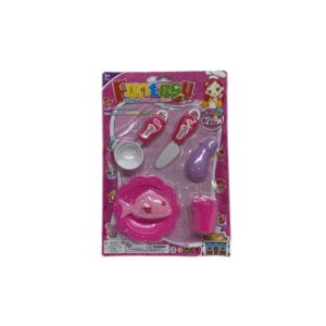 Set cocina con comidas y accesorios. Blister 25cm