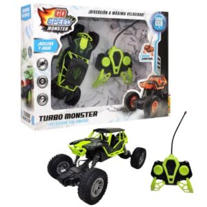 Auto a radio control Monster 76674. Carga  USB, 4F. + 3 años.
