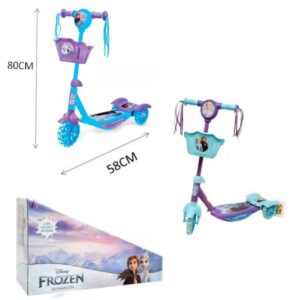 Monopatin 3 ruedas con luz y sonido Frozen. Soporta hasta 35kg