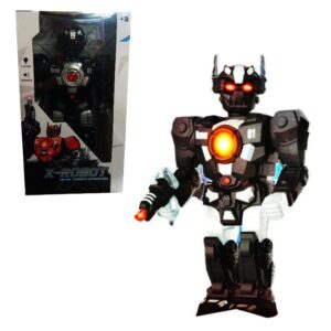 Robot caja transformer con luces y sonido 40cm