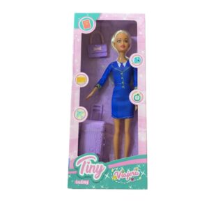 Muñeca tiny Azafata, con accesorios