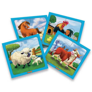 Rompecabezas 4×4 piezas de granja
