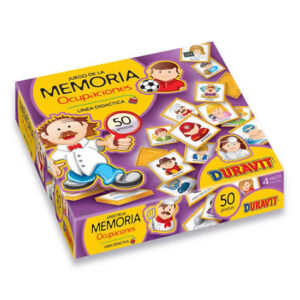 Juego de memoria de piezas plásticas.