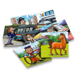 Rompecabezas 8×2 piezas con oficios