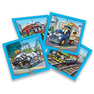 Rompecabezas 4×4 piezas de autos clasicos