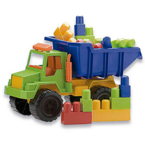 Camion volcador mediano c/super blockes