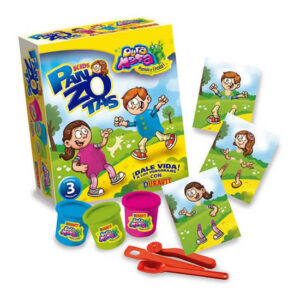 Kit de masas panzotas chicos.Contiene 3 modes troquelados en cartòn,herramientas y 3 potes de masa