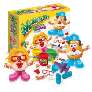 Kit de masa monigotes.Contiene accesorios para armar los muñecos y jeringa ,2 pote masa grande y 2 pote masa chica