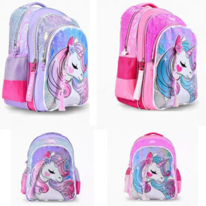 Mochila 18 pulgadas Footy unicornio con trenza.