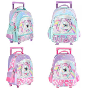 Mochila carro 18 pulgadas Footy unicornio.