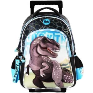 Mochila carro 18 pulgadas Footy dinosaurio T-Rex  con luz led.