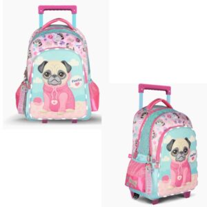 Mochila carro 18 pulgadas Footy Puppy con luz led