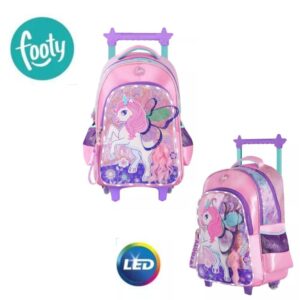 Mochila carro 18 pulgadas Unicornio con alas y cola 3D