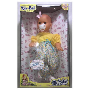 Bebé de goma con ojos movibles, le tocas la panza y canta la cancion a dormir