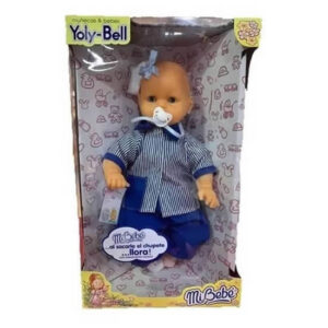 Bebe de goma con ojos movibles,le sacas el chupete y llora