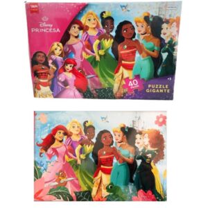 Rompecabezas Princesas x 40 piezas Gigante. 48cm x 33cm