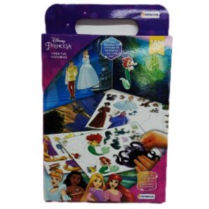 Crea tus historias Princesa. Contiene 4 planchas de vinilos y 4 escenarios.